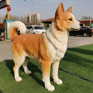 Mô hình con chó sống động như thật hiển thị động vật hoạt hình thực tế cho quà tặng sinh nhật của trẻ em & trang trí nhà cho trung tâm mua sắm - Product Image 1