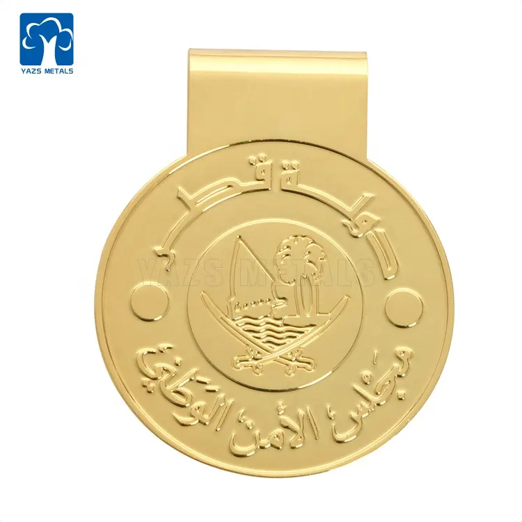 gold souvenir gift money clip