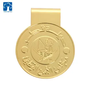 gold souvenir gift money clip