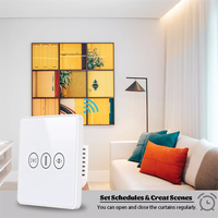Commutateur de volet roulant Wifi/zigbee, contrôle vocal intérieur de volet de fenêtre global, application Tuya, commutateur de rideau intelligent