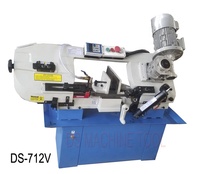 Machine à scier à ruban horizontale miniature pour la découpe des métaux, fournie directement par l'usine, modèle DS-712 DS-712V, moteur 750W, prix compétitif
