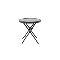 Table d'appoint pliante d'extérieur, table basse gain de place pour patio et balcon, mobilier d'extérieur indispensable pour le camping et la plage