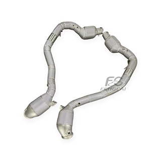 Échappement professionnel Decat pour Mercedes-AMG G63 W464 G500 4.0T V8 2019+ à haut débit, modification automobile, logo personnalisé - Product Image 3
