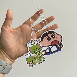 Désodorisant de voiture en feuilles parfumées, pendentif personnage de dessin animé, baume parfumé longue durée pour voiture, désodorisant suspendu pour armoire - Product Image 4