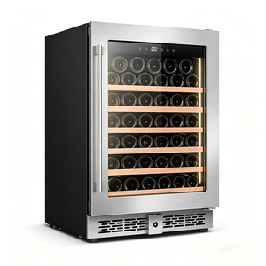 Refrigerador de Bebidas para Exteriores, con Puerta de Vidrio, Capacidad para 41 Botellas, Refrigerador de Vino Tinto, Mini <span class=keywords><strong>Nevera</strong></span> Independiente para el Hogar, con <span class=keywords><strong>Gas</strong></span> R600a, 140L - Product Image 3