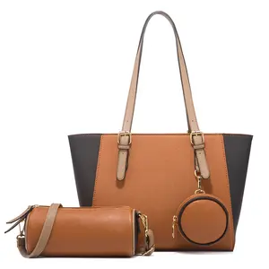 New Fashion Trendy woman designer large tote bag 3 in 1 women purses hand bag ladies bags handbag
