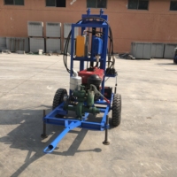 Mini-foreuse rotative sur roues pour puits d'eau, économique, facilement déplaçable, profondeur 100m