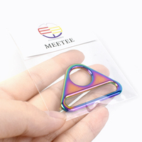 MeeTee BF223 25mm Autres pièces et accessoires pour sacs, sangle colorée, boucles de connexion pour sac, alliage de zinc, boucle triangulaire réglable