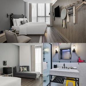 ชุดเฟอร์นิเจอร์ห้องนอนโรงแรม 3 ดาว พร้อมหัวเตียงไม้ MDF สำหรับโรงแรมบูติกและโรงแรมในเมือง - Product Image 4
