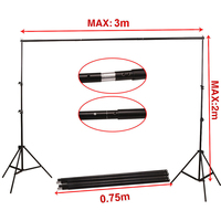 Kit d'éclairage photo professionnel en gros pour studio : système de supports de fonds, parapluie et réflecteur