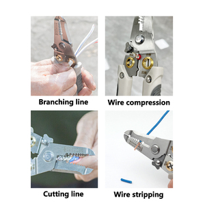 Filo Stripper derustation pinze multiutensile <span class=keywords><strong>Ire</strong></span> Stripper cavo elettrico Stripper taglierina multifunzione filo riparazione utensili pinze - Product Image 4