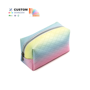 Sac de rangement de maquillage de voyage en plein air carré dégradé cosmétique pour femmes de nouveau design - Product Image 2