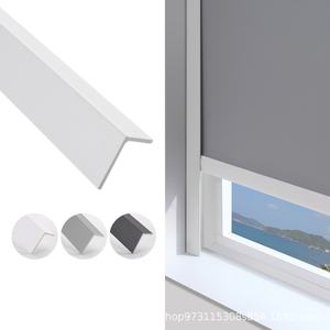 Persianas Enrollables Autoadhesivas con Ranura Bloqueadora de Luz <span class=keywords><strong>en</strong></span> Forma de L de Diseño Simple, Persianas Zebra, Riel <span class=keywords><strong>para</strong></span> Cortinas, Panel Lateral Moderno - Product Image 4