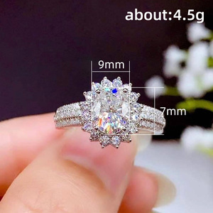 Anello di Diamanti F1406 con Taglio a Pera, Diamante Naturale, Gioiello Romantico da Donna per Fidanzamento - Product Image 5