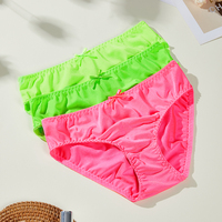 Culottes Confortables pour Femmes avec Logo Personnalisé, Plusieurs Couleurs, Respirantes, Douces, Décoration Nœud Mignon