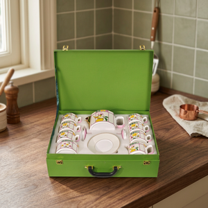 Classic <b>Ceramic</b> Bone China Light Luxury High-end Round <b>Tea</b> <b>Pot</b> Milk <b>Pot</b> Sugar <b>Pot</b> Coffee Cup Business Gift Set Heat Resistant - Product Image 3