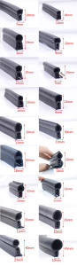 Tira de Sellado para Puerta de Coche y Ventana, Tira de Sellado de Goma Espuma EPDM, Tira de Sellado de Goma de Silicona PVC, Sellado de Goma de Silicona EPDM - Product Image 3