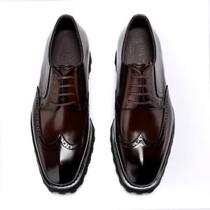 Zapatos de Vestir de Cuero Vacuno de Primera Capa Personalizados para Hombre, Zapatos Oxford de Cuero Genuino para Traje de Negocios y Boda - Product Image 2