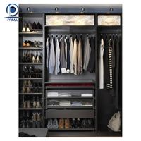 Prima Prix compétitif Armoire en cube avec tiges de suspension réglables Garde-robe en plastique pour bébé Armoire de chambre à coucher