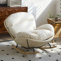 Chaise longue à bascule moderne de luxe pour une seule personne avec œuf Canapé-chaise longue pour chambre à coucher pour salon de luxe Chambre à coucher relaxante