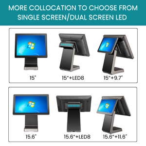 Sistema POS Todo en Uno <span class=keywords><strong>con</strong></span> Pantalla Táctil Dual de 15.6 Pulgadas <span class=keywords><strong>con</strong></span> Android, <span class=keywords><strong>Caja</strong></span> <span class=keywords><strong>Registradora</strong></span> Electrónica para Tiendas Minoristas y Restaurantes - Product Image 2