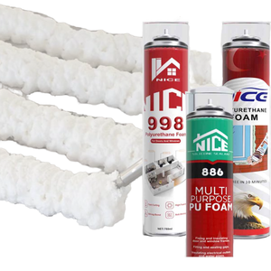 Mousse polyuréthane multi-positions et multi-usages pour cadres de portes et fenêtres, adhésif pour béton, briques et pierres - Product Image 1