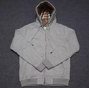 2025 फैशन प्रीमियम गुणवत्ता वाली होडी 100% कपास के प्लेड ज़िप को कढ़ाई वाले लोगो हुडी लक्जरी यूनिसेक्स हूडेड स्वीटशर्ट - Product Image 3