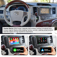 Kit de Módulo Decodificador Inalámbrico Apple CarPlay y Android Auto para Toyota Sienna 2011-2014 E7027, Actualización de Pantalla OEM