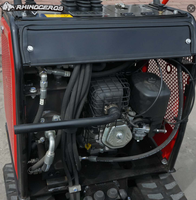 Mini-dumper sur chenilles Rhinoceros XN500, mini-chargeur, composants de transmission haute performance, chenilles à haute efficacité, garantie 1 an pour divers terrains