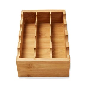 Bamboo Desk Organizer Rectangular <b>Storage</b> <b>Box</b> For Office Supplies <b>Drawer</b> Organizers - Product Image 1