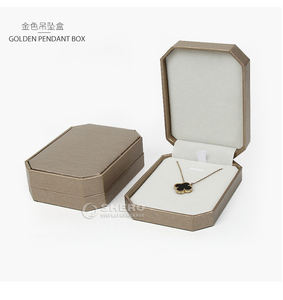 Factory Pendant Wedding <b>Ring</b> Jewelry Package Green Luxury PU Leather Jewelry Packaging <b>Box</b> With Hot Stamping Customized Logo - Product Image 1