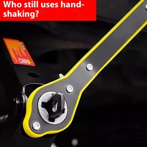 Herramienta esencial para coche, Gato de acero Universal para coche, llave métrica basculante de mano de grado DIY, accesorios de brazo de manivela para ahorrar trabajo, Industrial - Product Image 4