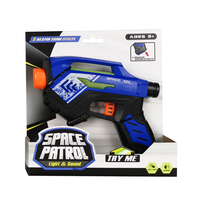 Pistola de Juguete Láser Eléctrica Popular QS, Juego de Armas de Juguete Interactivas de Plástico para Niños con Luz, Sonido y Vibración