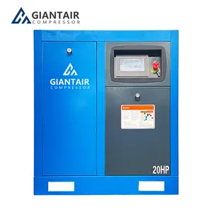 GiantAir – compresseur d'air à vis à vitesse fixe, 11kw, 15hp, double moteur, double tension, 220v, 440v, 60hz