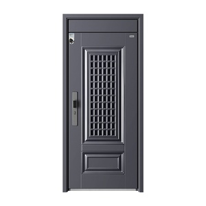 <span class=keywords><strong>Porte</strong></span> <span class=keywords><strong>d</strong></span>'<span class=keywords><strong>entrée</strong></span> double en métal de haute qualité au design moderne, en acier galvanisé, pour appartement, utilisation extérieure - Product Image 5