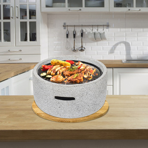 Multifunctional Portable Barbecue Grill With Cooking Grate For Outdoor Use And Indoor Kitchen - Product Image 1