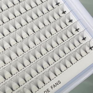 Plateaux XXL 7D Volume Extensions de <span class=keywords><strong>cils</strong></span> ultra noirs Fans préfabriqués à tige courte <span class=keywords><strong>Cils</strong></span> de haute qualité Hylong - Product Image 3
