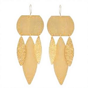 Pendientes de Latón Chapados en Oro de 18K, Estilo Bohemia, Pendientes Colgantes de Moda para Mujer, Joyería para Fiestas - Product Image 1
