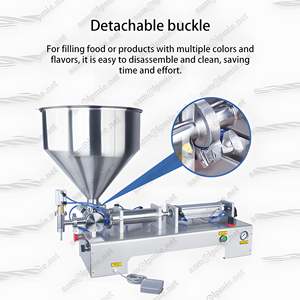 क्रीम शैम्पू के लिए सेमी-स्वचालित पाउडर और ग्लास पेस्ट/तरल बोतल भरने की मशीन-तेल कॉस्मेटिक के लिए - Product Image 4