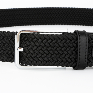 <span class=keywords><strong>Ceinture</strong></span> tressée pour <span class=keywords><strong>homme</strong></span> GUGETI en gros, boucle en alliage, 3,5 cm, tissu durable, <span class=keywords><strong>élastique</strong></span>, sport de plein air, décontractée, tricotée - Product Image 5