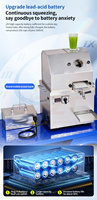 Extracteur de jus de canne à sucre électrique automatique commercial vertical de comptoir 24 V avec fonction inversée