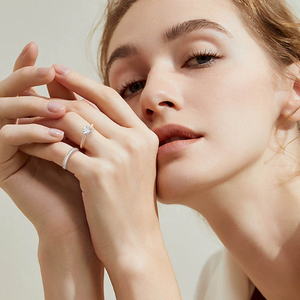 Anillo de Diamantes Naturales de 1.5mm, Plata S925 Chapada en Oro Blanco de 18k, Diamantes de Alta Calidad para Unisex - Product Image 6