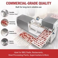 Machine intelligente de fabrication de brochettes de viande CNC, équipement commercial automatique d'enfilage pour diverses matières alimentaires, conception personnalisée