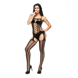 Fabricant de bas sexy à <span class=keywords><strong>paillettes</strong></span> pour femmes, corps complet, résille en nylon, lingerie sexy, robe, <span class=keywords><strong>body</strong></span> transparent - Product Image 5