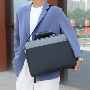 Maletín de Negocios Personalizado, Urbano, Minimalista, Profesional, Delgado, con Correa de Hombro Desmontable, Bolsa para Portátil Resistente a Impactos - Product Image 3