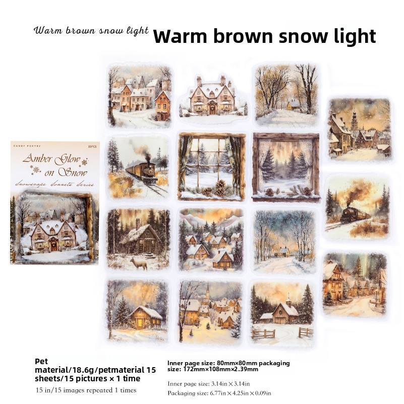 E Warm Brown Snow Light