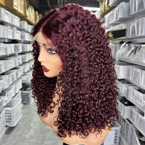 Pelucas <span class=keywords><strong>de</strong></span> <span class=keywords><strong>Cabello</strong></span> Humano Rizado al por Mayor, Frontal <span class=keywords><strong>de</strong></span> Encaje HD 13x4 13x6, Pelucas Sin Pegamento <span class=keywords><strong>de</strong></span> <span class=keywords><strong>Cabello</strong></span> Humano Rizado Birmano Natural Pixie para Mujeres - Product Image 1