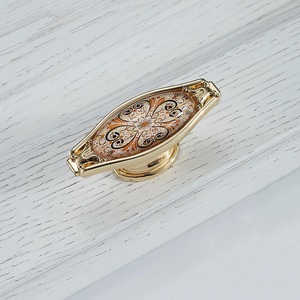 Poignées d'armoire en céramique bronze antique Boutons de tiroir vintage et quincaillerie de porte de garde-robe pour meubles européens à usage de cuisine - Product Image 6