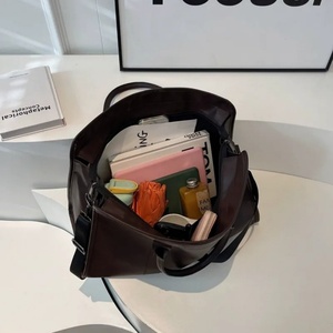 Sac de voyage et de sport unisexe en cuir PU grande capacité, sac de week-end surdimensionné pour homme - Product Image 2
