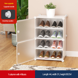 Étagère à <span class=keywords><strong>chaussures</strong></span> cube en plastique multi-usages, armoire à <span class=keywords><strong>chaussures</strong></span> noire transparente Boîte de rangement pour <span class=keywords><strong>chaussures</strong></span> pour <span class=keywords><strong>la</strong></span> garde-robe de bébé à <span class=keywords><strong>la</strong></span> maison en plastique - Product Image 5